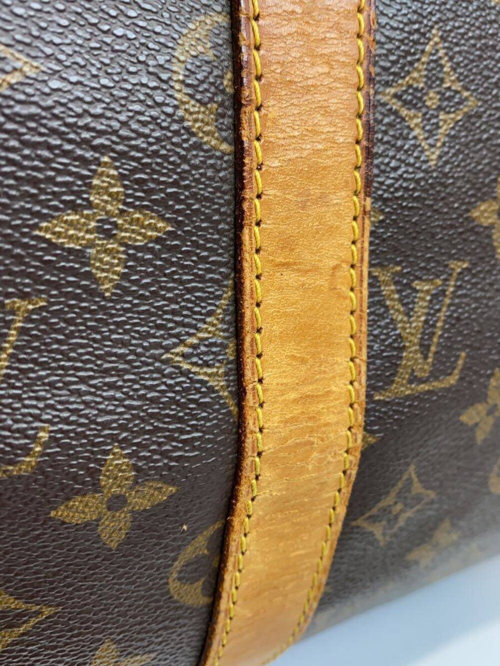 LOUIS VUITTON Keepall Bandouliere Monogram Canvas Brown - Picture 7 of 8